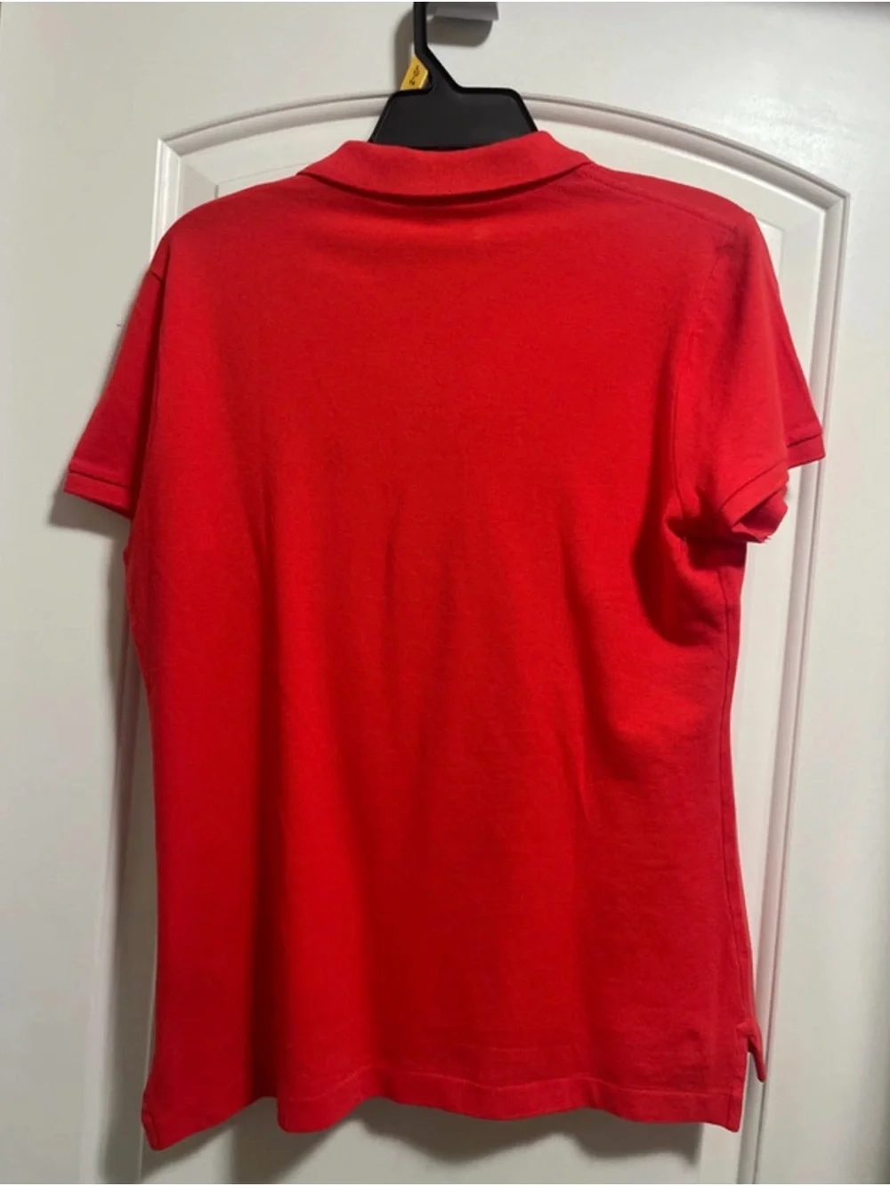 Ralph Lauren Men’s Bright Red Skinny Polo with Blue Pony
